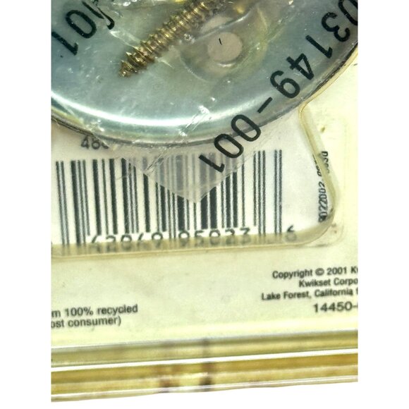 Kwikset 488c 3 Cp Maximum Security Copal Dummy Knob Polished Brass - Picture 5 of 7